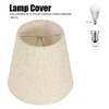 6Pcs Chandelier Lamp Shades, Modern E14 Clip On Natural Burlap