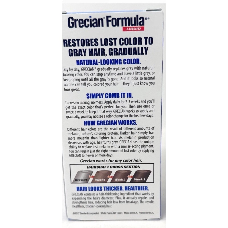Grecian Formula 16 Liquid Conditioner Restores Lost Color To Gray