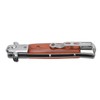 Switchblade Oil Hair Comb Stainless Steel Portable Automatic Spring Folding
