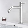 G1/2in Male Thread Stainless Steel Water Faucet Undercounter Single Cold