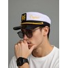Erying Captain Hat for Women Men Nautical Navy Sailor Skipper