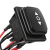 QTEATAK DC 12V 10A 6 Pin 3 Position (ON)-Off-(ON) AC