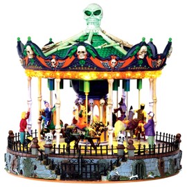 Lemax 34605 SCARY-GO-ROUND SPOOKY TOWN Exclusive Carnival Ride