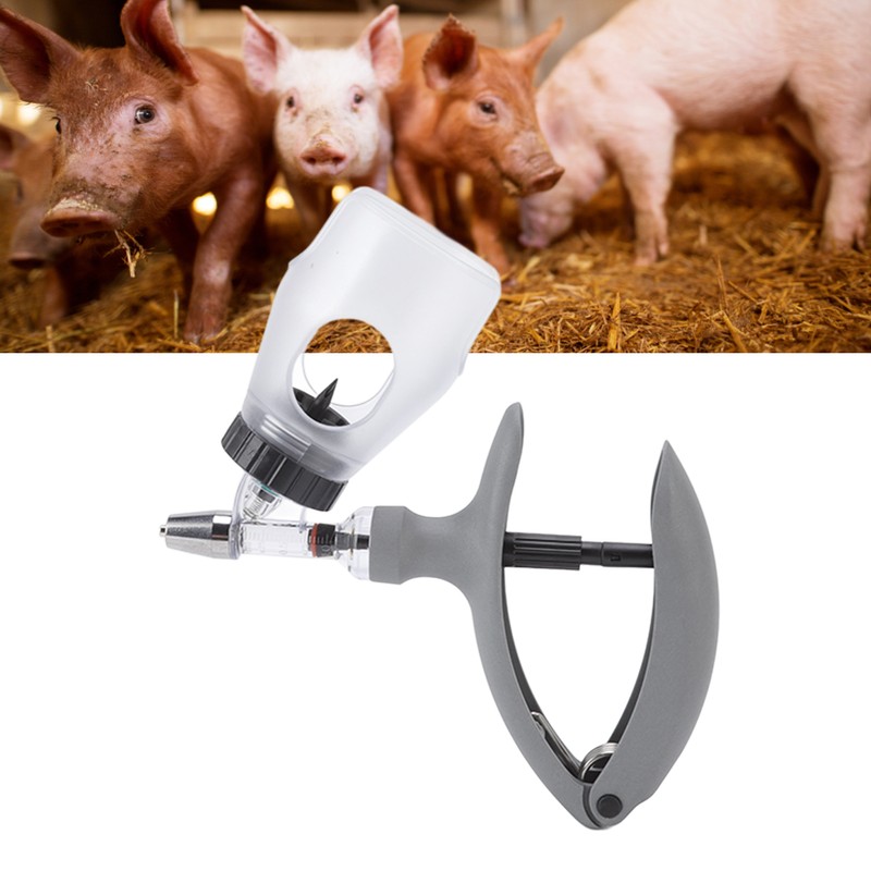 Animal Injector Gun Adjustable Continuous Syringe Drench Gun Automatic Vaccine