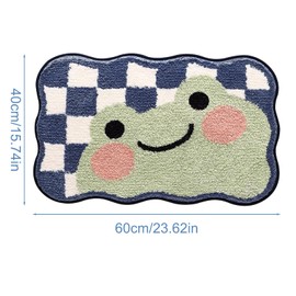 YILANJIN Non-Slip Microfibre Bath Mat, Cute Bathroom Mat Super Absorbent Water, Machine Washable Bathroom Rug, for Bathroom, Shower, Bedroom, Kitchen, Doorway (40x60cm)