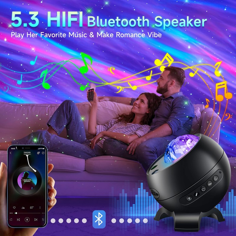 COOLNIGHT Starry Sky Projector, Galaxy, Aurora Light, Skylight Lux Ocean