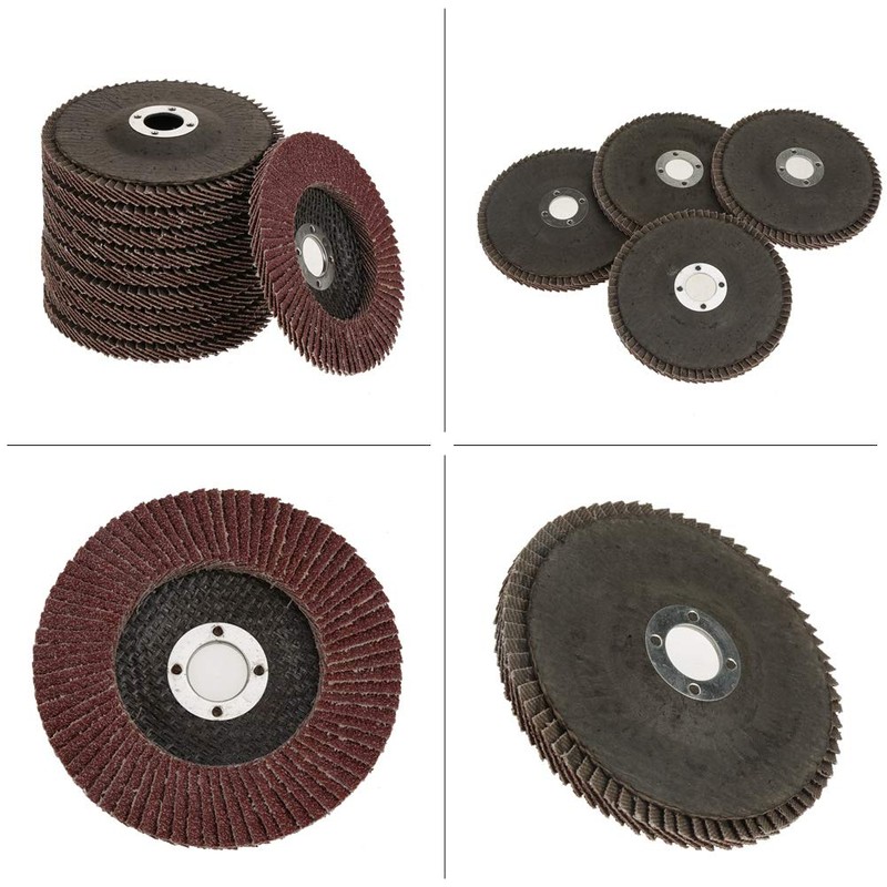 Flap Discs, 10Pcs Sanding Disc Polishing Wheel, 60 Grit Abrasive