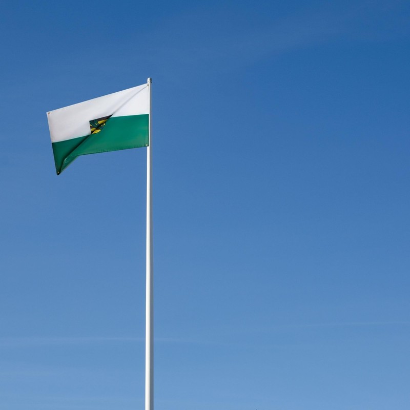 Runesol Saxony Flag for Balcony, 91 x 152 cm, Saxony