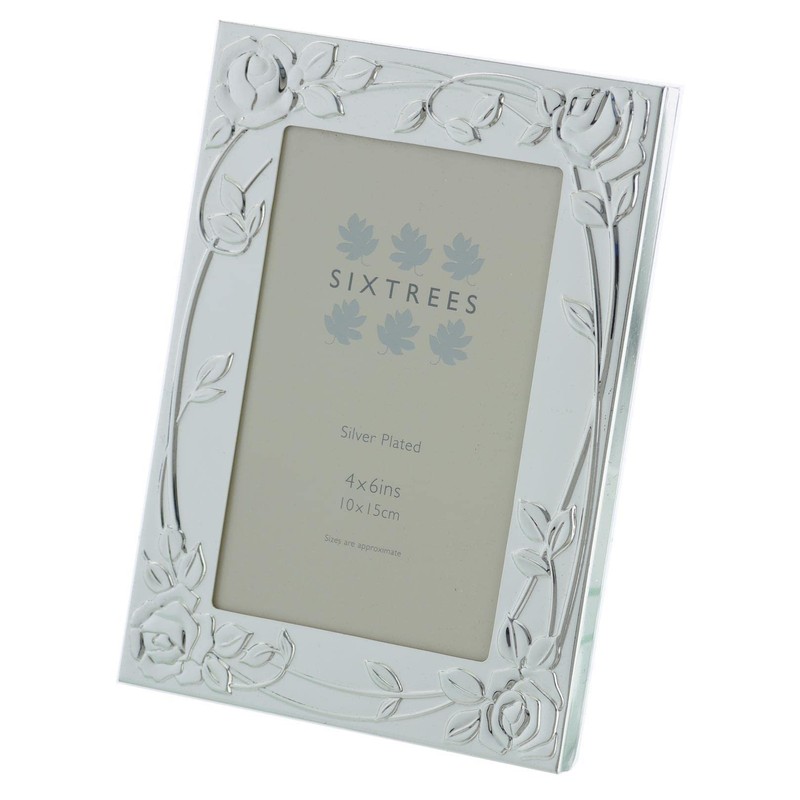 Sixtrees 6-339-46 Selby Silver Plated 6x4 inch Photo Frame featuring