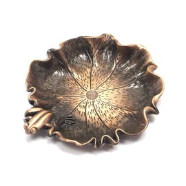 Ink Dish Plate - Chinese Calligraphy Painting Brush Rest Holder, Calligraphy Supplies - Color Dish - Cigar Ashtray - Mixing Trays for Holding Painting Color, Calligraphy Painting Palette (Brass)