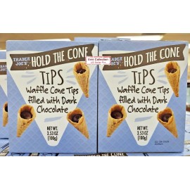 Trader Joe’s Hold the Cone Tips Waffle Filled with Dark Chocolate (2 Boxes)