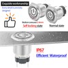 15Amp 19mm Latching Push Button Switch 110/120V AC Power Button