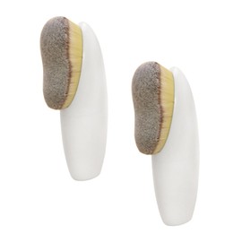 WOONEKY Cosmetic Applicator Set Rose Makeup Brush and Foundation Brush Portable Chic Makeup Supplies for Women