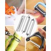 QLEUIFT Pack of 12 Peelers Compatible with Tupperware Replacement Blade