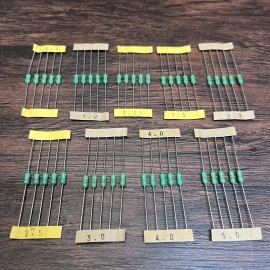 AMP 45pcs Pico Fuse Set 5ea 0.5-5.0 AMP Fast Blow 125V Axial Little Fuse Green
