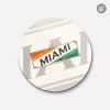 Unbranded Miami Retro Travel Tin Sign | 4'' X 4''