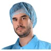 Disposable Bouffant Caps Scrub Surgical Caps 100 Pack 21" Blue