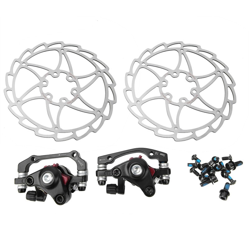 Mountain Bike Stainless Steel Disc Brake Caliper Set Universal Bicycle