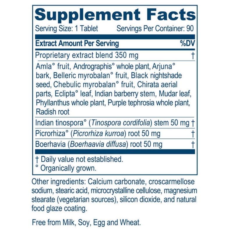 Ayush Herbs Livit-2 Natural Ayurvedic Daily Liver-Support 90 x 500mg