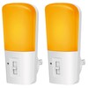 LOHAS Amber Night Light, Dimmable Plug in Yellow Night Light