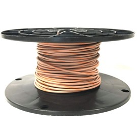 100' Spool Automotive Primary Wire 18 AWG HIGH Temp GXL Wire TAN Orange Stripe
