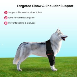 Dog Elbow Protector for calluses & Arthritis Brace. Hygroma Elbow Pads for Dogs. Dog Elbow Brace Front Leg Support, Dog Leg Brace Front. Shoulder brace, dogleggs dog elbow callus protector (XLarge)