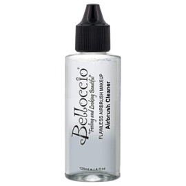 Belloccio 4 Ounce Makeup Airbrush Cleaner - Fast Acting Cleaning Solution, Quickly Flushes Out Makeup Foundation, Blush, Highlighter