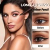24 Hr Waterproof Eyeliner Pencil, High Pigmented Duo Sharpenable Eyeliner,