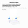 UoYeet Acrylic Easel Display Stand with Adjustable Gold-Toned Hardware for