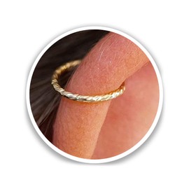 Gold Hoop Helix Earring, 20G Cartilage hoop Tiny Cartilage Ring,Cartilage earring,Tragus earring,Helix ring,piercing earring,Gift for Woman hoop ring