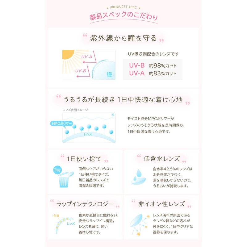 LuMia(ルミア) ワンデー14.5mm／10枚入 【シフォンオリーブ】 ±0.00