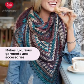 Red Heart Boutique Unforgettable Woodlands Yarn - 3 Pack of 100g/3.5oz - Acrylic - 4 Medium (Worsted) - 270 Yards - Knitting/Crochet