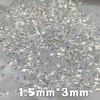 300Pcs 3mm Mini Rhombic Nail Art Charm Shiny Zircon Nail