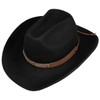 Lipodo Horses Cowboy Hat - Felt Hat with Stretch Lining
