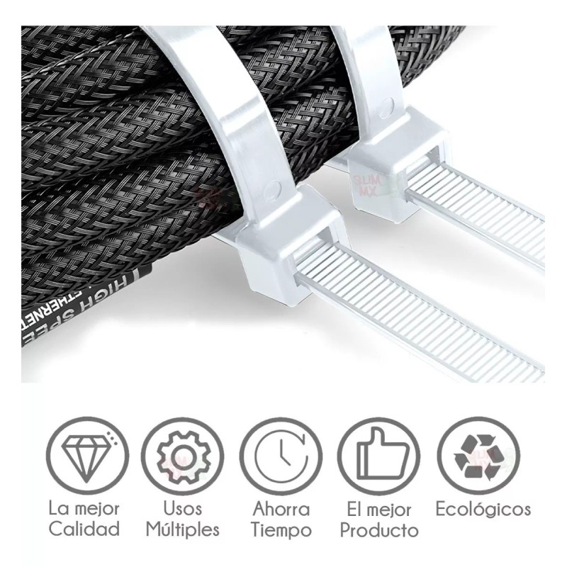 Slim Company Cinchos Plásticos 40 Lb 0.35 Cm X 20