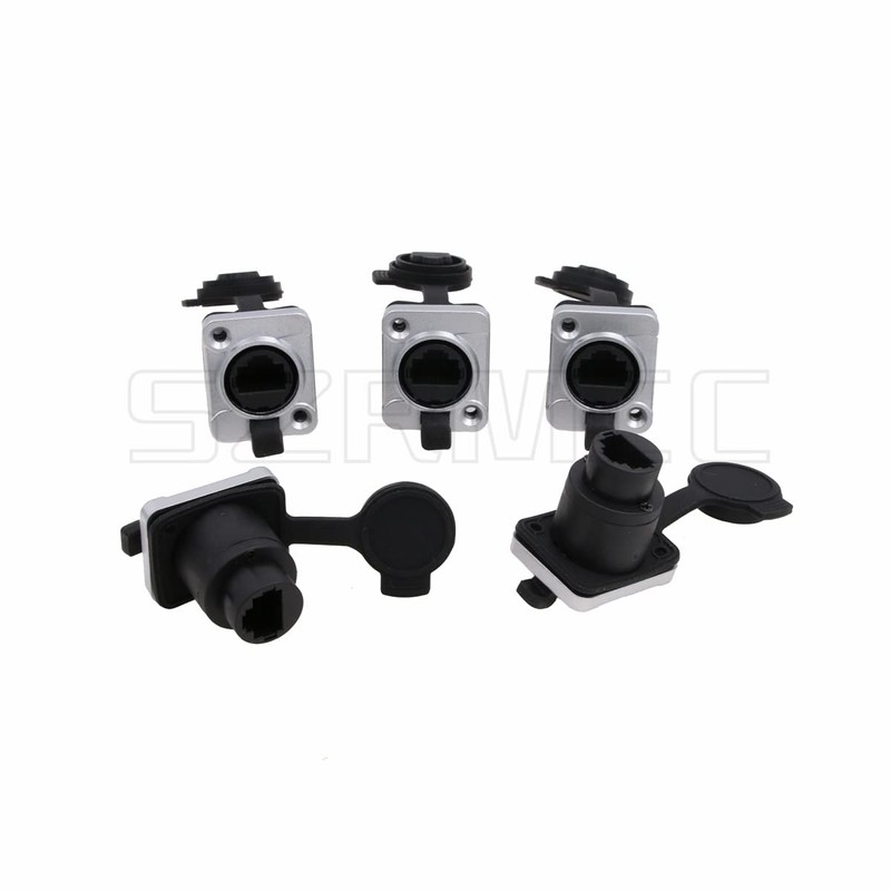 SZRMCC RJ45 Panel Mount Connector Cat5e RJ45 Ethernet Female LAN