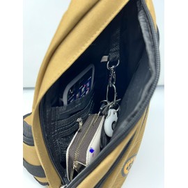 Dog Treat Pouches for Pet Training – Hands-Free Leash & Dog Training Bag with Treat Pouch, Poop Bag Holder, & Squeaker – Dog Walking Bag for Reactive Dogs, Agility, & More (Tan, Standard)