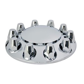 Chrome ABS Front Axle Cover with 33mm Screw-in Nut Cover for Semi Truck