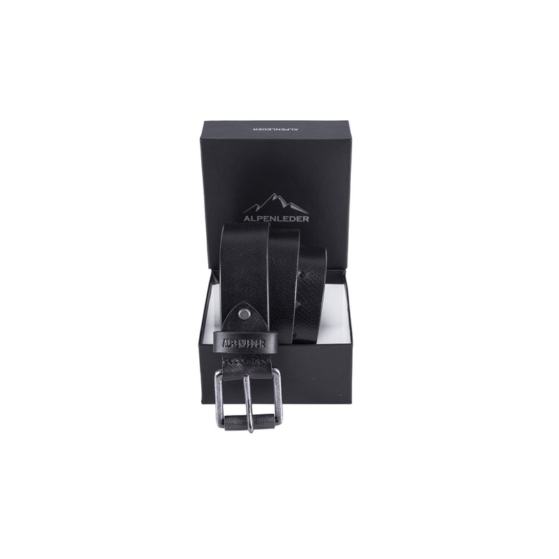 Alpenleder Slate Leather Belt - Robust Genuine Leather Belt -