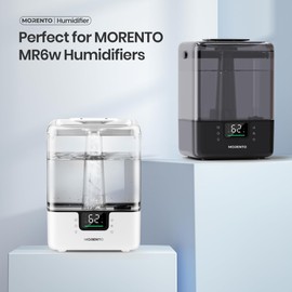 MORENTO Humidifier Replacement Water Filters 10 Pack & Aroma Pads 10 Pack for MR6w Humidifier, Top Fill Humidifiers Filters to Improve Humidification Efficiency