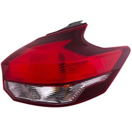 EPIC LIGHTING Halogen CAPA Replacement Spec Tail Light Chrome Bezel Compatible with NISSAN 18-20 KICKS [ NI2805116C 265505RL0A ] Right Passenger Side