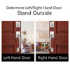 Natsukage Front Door Handle Front Door Lock Set Satin Nickel