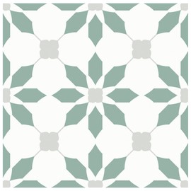 MORCART 8" x 8" Peel and Stick Floor Tile, 20 PCS Vinyl Floor Tiles, Removable and Waterproof Flooring Tiles for Renters, Stick on Floor Tiles for Bathroom, Kitchen, Staircase (Aqua Blue)