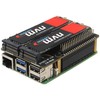 Geekworm X1004 PCIe to Dual M.2 HAT NVMe 2280 SSD
