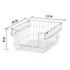 TRINITY 2-Pack Stackable Metal Wire Storage Baskets With Handles, EcoStorage