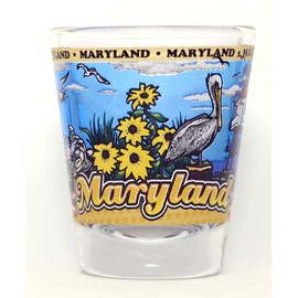 Maryland State Wraparound Shot Glass