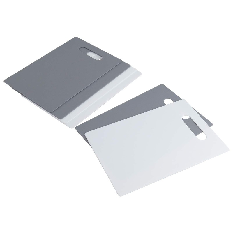 Dynko 6-Pack Chopping Board Mats, Plastic Kitchen Cutting Boards, White