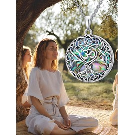 WINNICACA Urn Necklaces for Ashes 925 Sterling Silver Tree of Life Om Ash Necklace Cremation Jewelry Urn Pendants for Women Memorial Gifts for Birthday Christmas Funeral