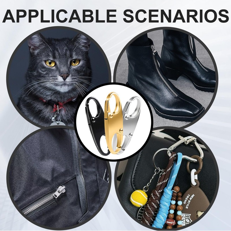 24 Pcs Zipper Clips Anti Theft Dual Opening Design Zipper