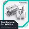 Gisafai 8 Pcs Steel Saw Horse Brackets Galvanized Metal Sawhorse
